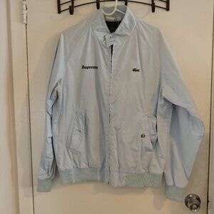 SS17 Supreme Lacoste Harrington Jacket Medium Light Blue